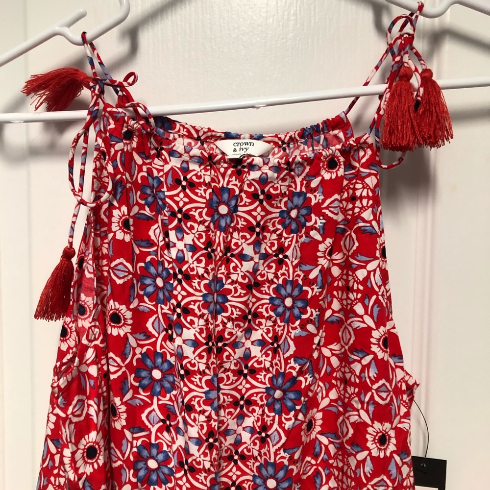 🌹Crown & Ivy™ Challis Tunic Tank BRAND NEW - Picture 3 of 12